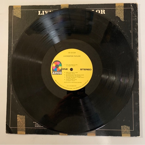 LIVINGSTON TAYLOR "Self titled" 1970 Atco SD 33-334 Vinyl LP Record Album - Picture 3 of 4